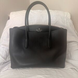 Kate Spade Black Leather Tote Bag
